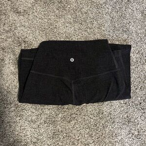 Lululemon dark gray micro check align high rise 25” legging size 4